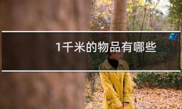 1千米的物品有哪些