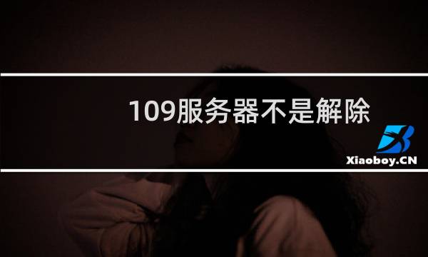 109服务器不是解除黑洞了吗，怎么还是打不开