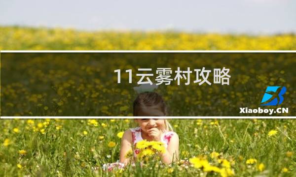 11云雾村攻略