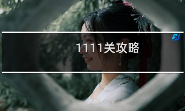 1111关攻略
