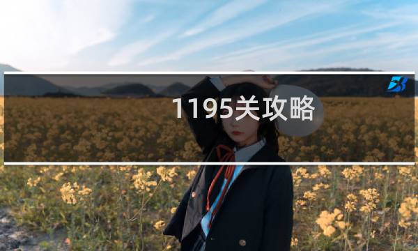 1195关攻略