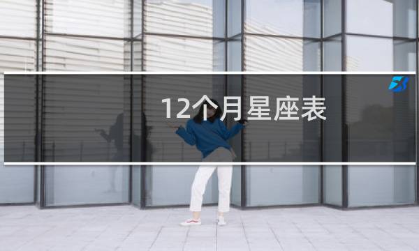 12个月星座表