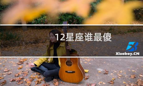 12星座谁最傻