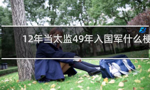 12年当太监49年入国军什么梗