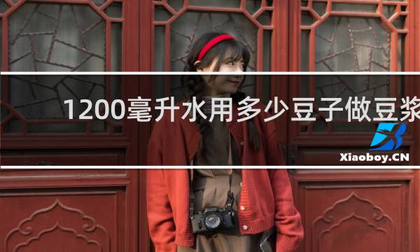 1200毫升水用多少豆子做豆浆