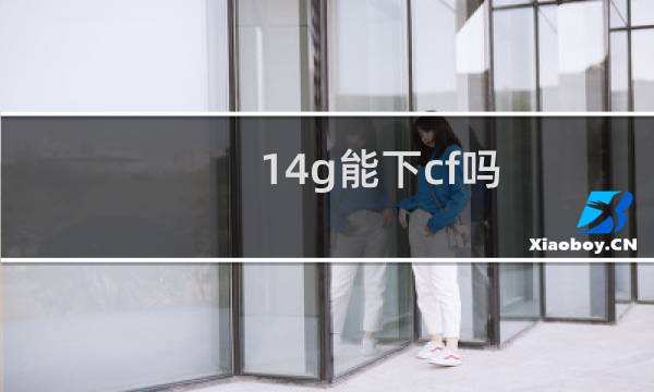 14g能下cf吗