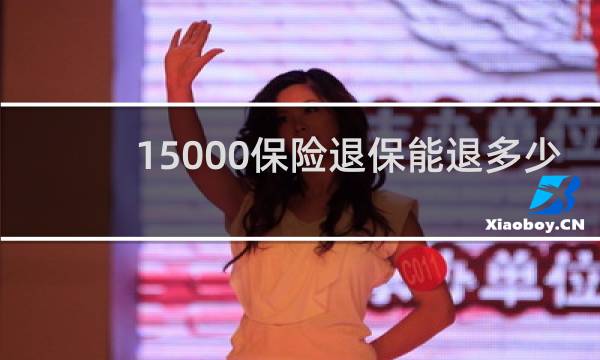 15000保险退保能退多少图片