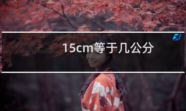 15cm等于几公分