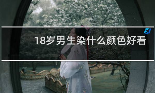 18岁男生染什么颜色好看