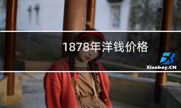 1878年洋钱价格