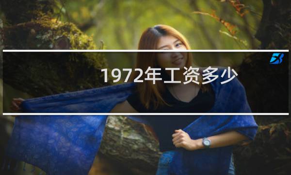 1972年工资多少