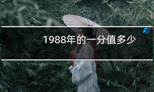 1988年的一分值多少