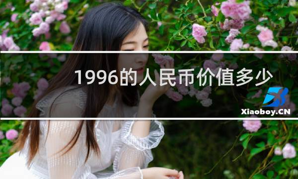 1996的人民币价值多少