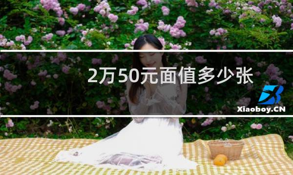 2万50元面值多少张
