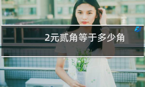 2元贰角等于多少角
