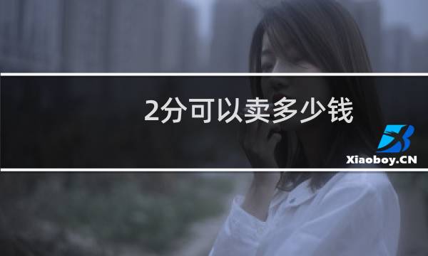 2分可以卖多少钱
