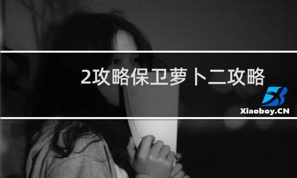 2攻略保卫萝卜二攻略