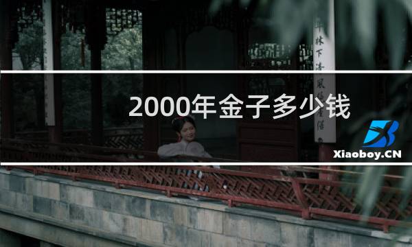 2000年金子多少钱
