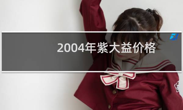 2004年紫大益价格