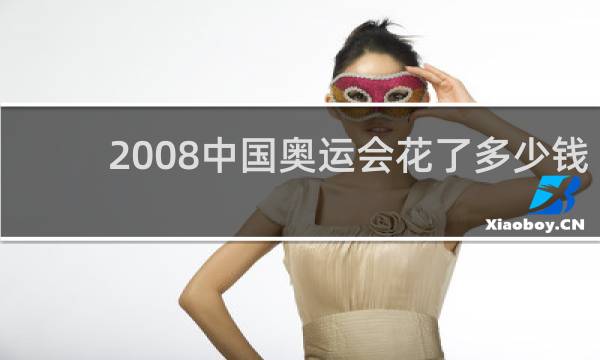 2008中国奥运会花了多少钱