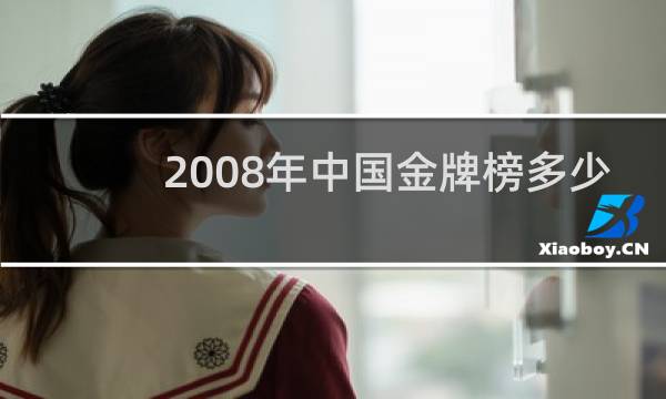 2008年中国金牌榜多少