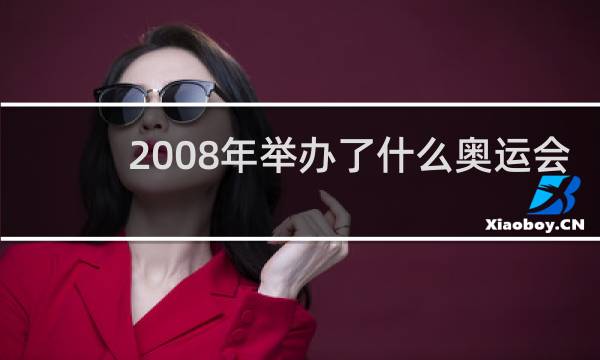 2008年举办了什么奥运会