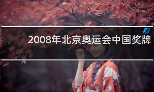 2008年北京奥运会中国奖牌多少
