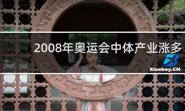 2008年奥运会中体产业涨多少