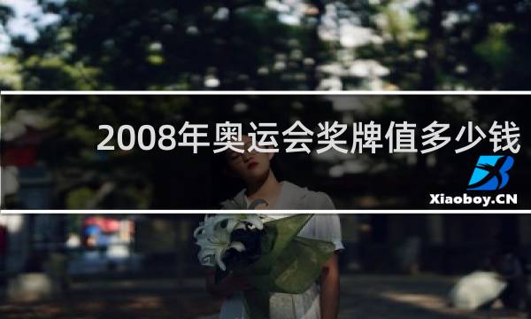 2008年奥运会奖牌值多少钱