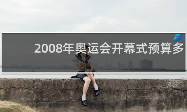 2008年奥运会开幕式预算多少