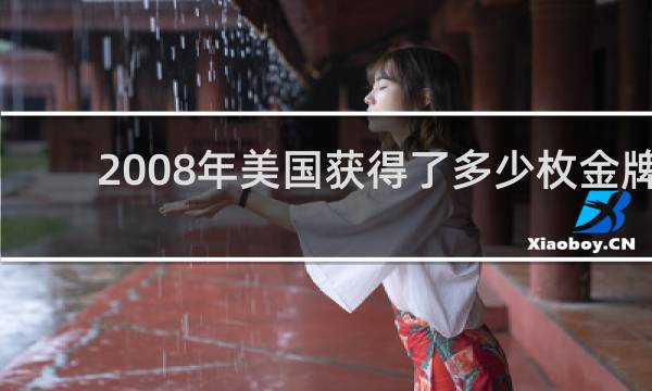 2008年美国获得了多少枚金牌