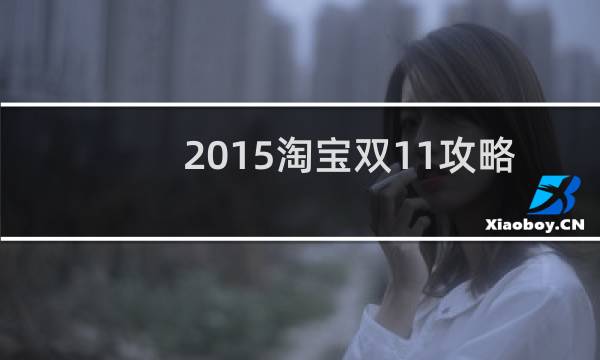 2015淘宝双11攻略