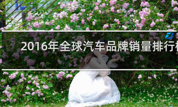 2016年全球汽车品牌销量排行榜
