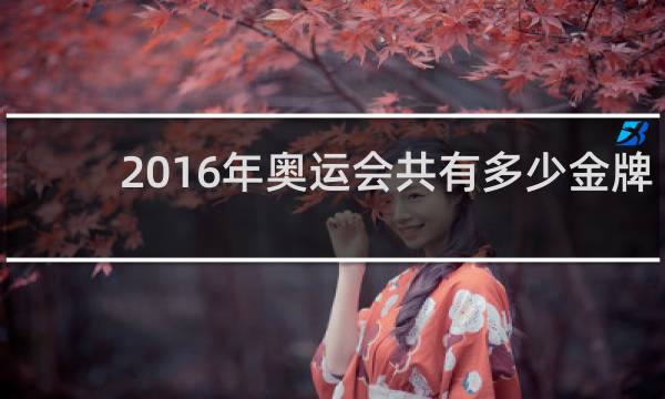 2016年奥运会共有多少金牌