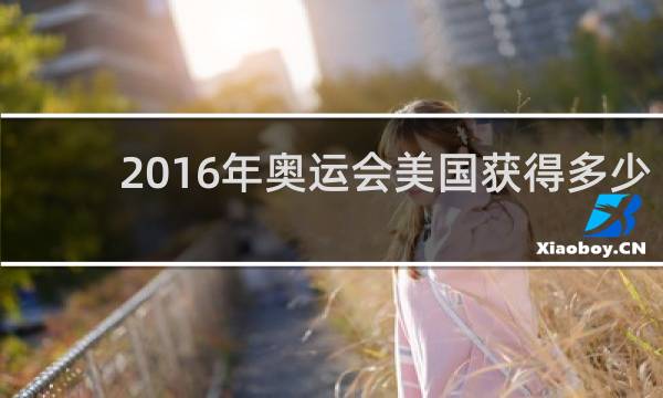 2016年奥运会美国获得多少金牌