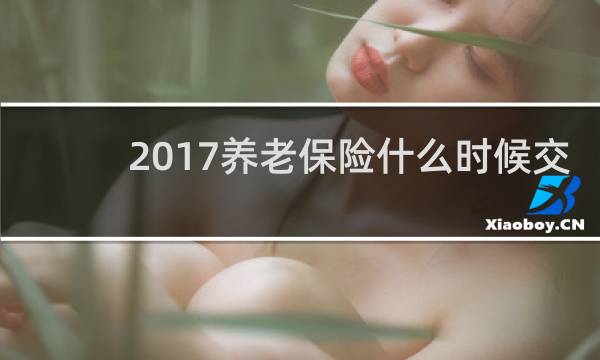 2017养老保险什么时候交