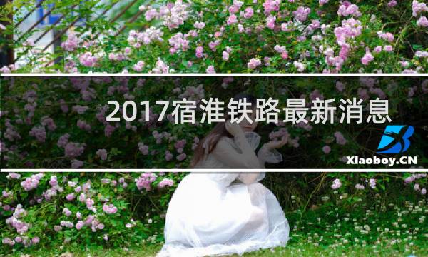 2017宿淮铁路最新消息
