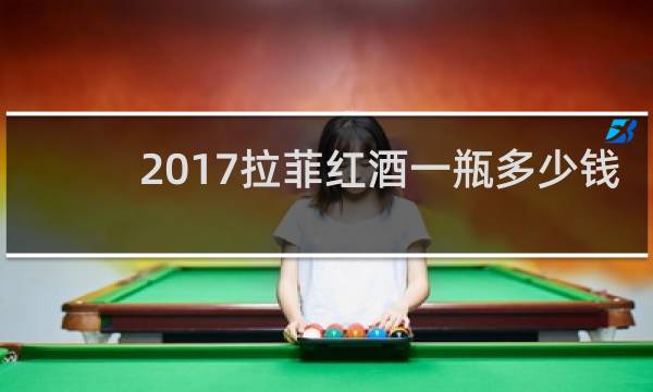 2017拉菲红酒一瓶多少钱