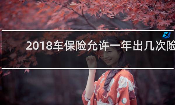 2018车保险允许一年出几次险