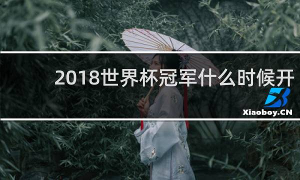 2018世界杯冠军什么时候开始