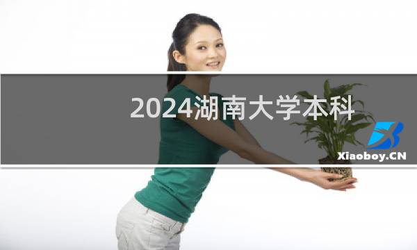 2024湖南大学本科一段G段预科班分专业录取分数线