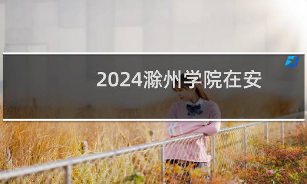 2024滁州学院在安徽001专业组录取分数线