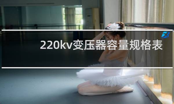 220kv变压器容量规格表