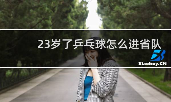 23岁了乒乓球怎么进省队