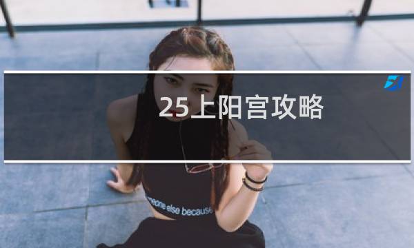 25上阳宫攻略