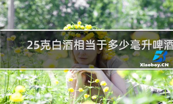 25克白酒相当于多少毫升啤酒