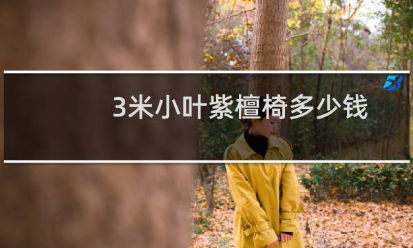 3米小叶紫檀椅多少钱