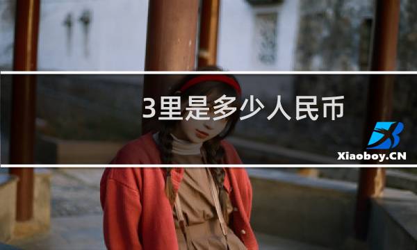 3里是多少人民币