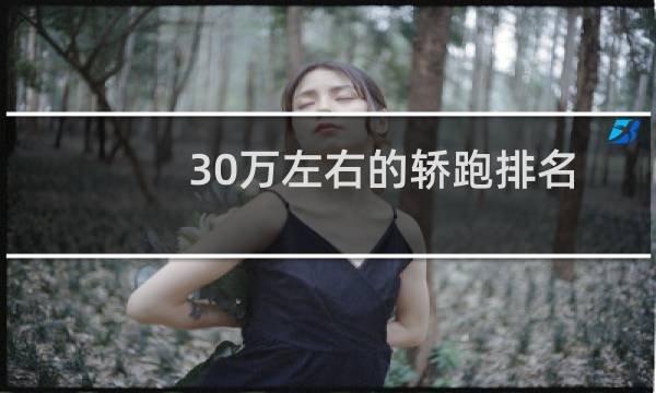 30万左右的轿跑排名前十（轿跑车型推荐20到30万）图片