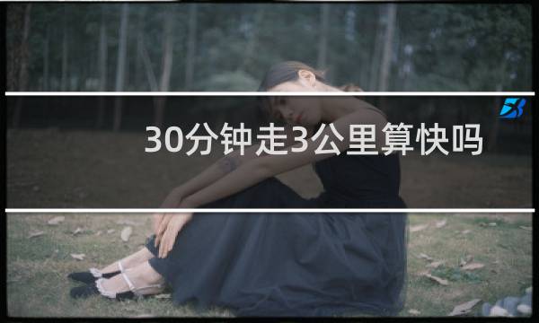 30分钟走3公里算快吗
